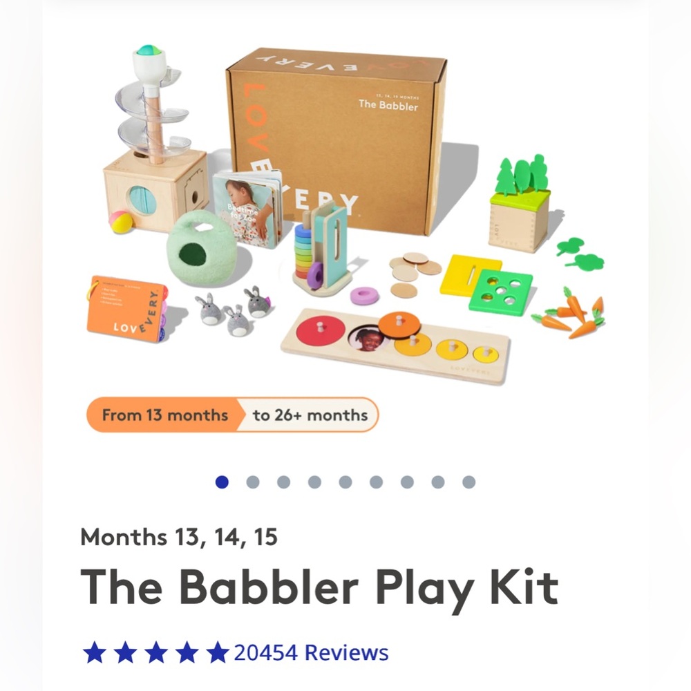 LOVEVERY - The Babbler Play Kit - Months 13, 14, 15